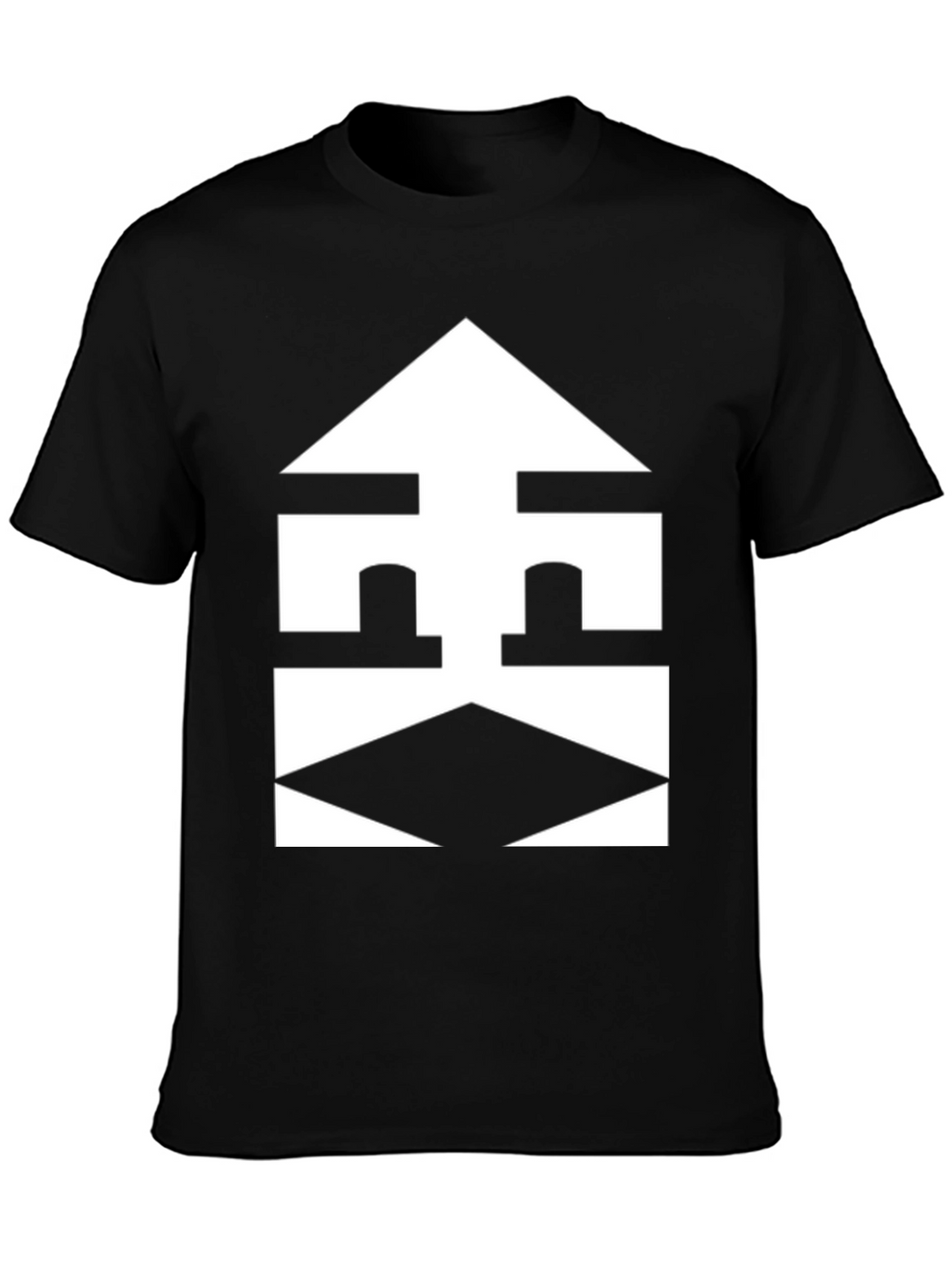 Abstract Geometric Graphic Tee - Modern Design Shirt