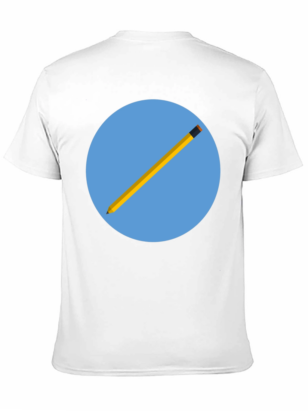 Pencil Graphic Black T-Shirt - Artistic Design