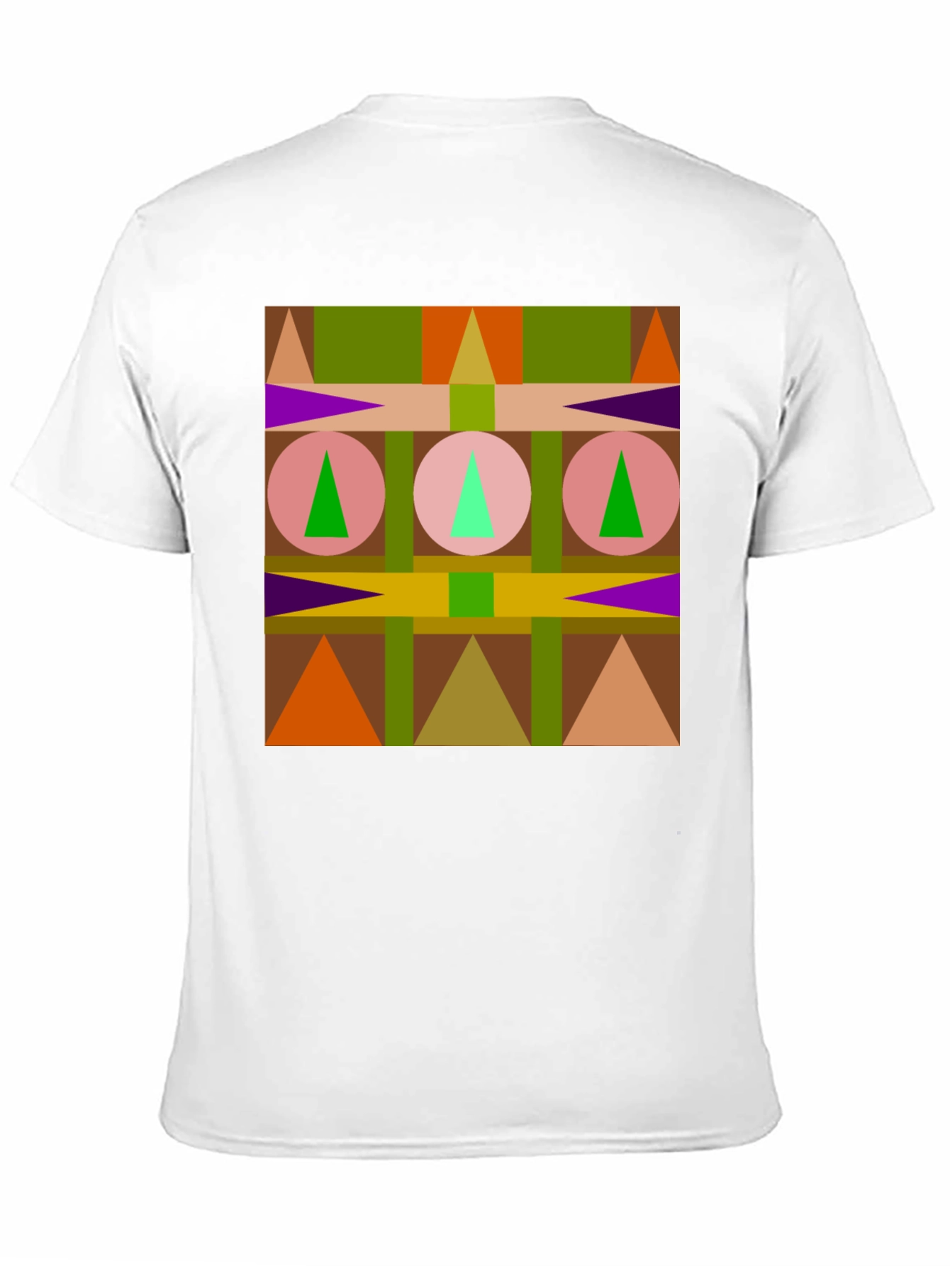 Geometric Pattern Black T-Shirt