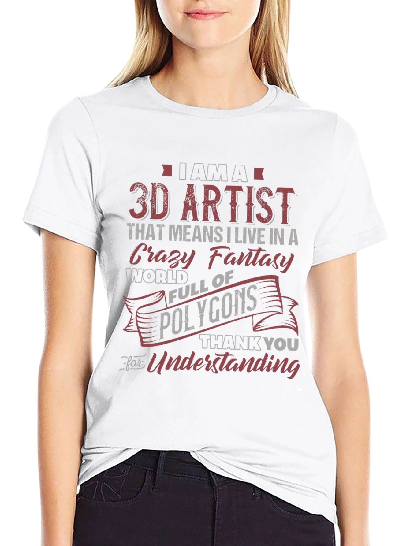 3D Artist Novelty Graphic T-Shirt