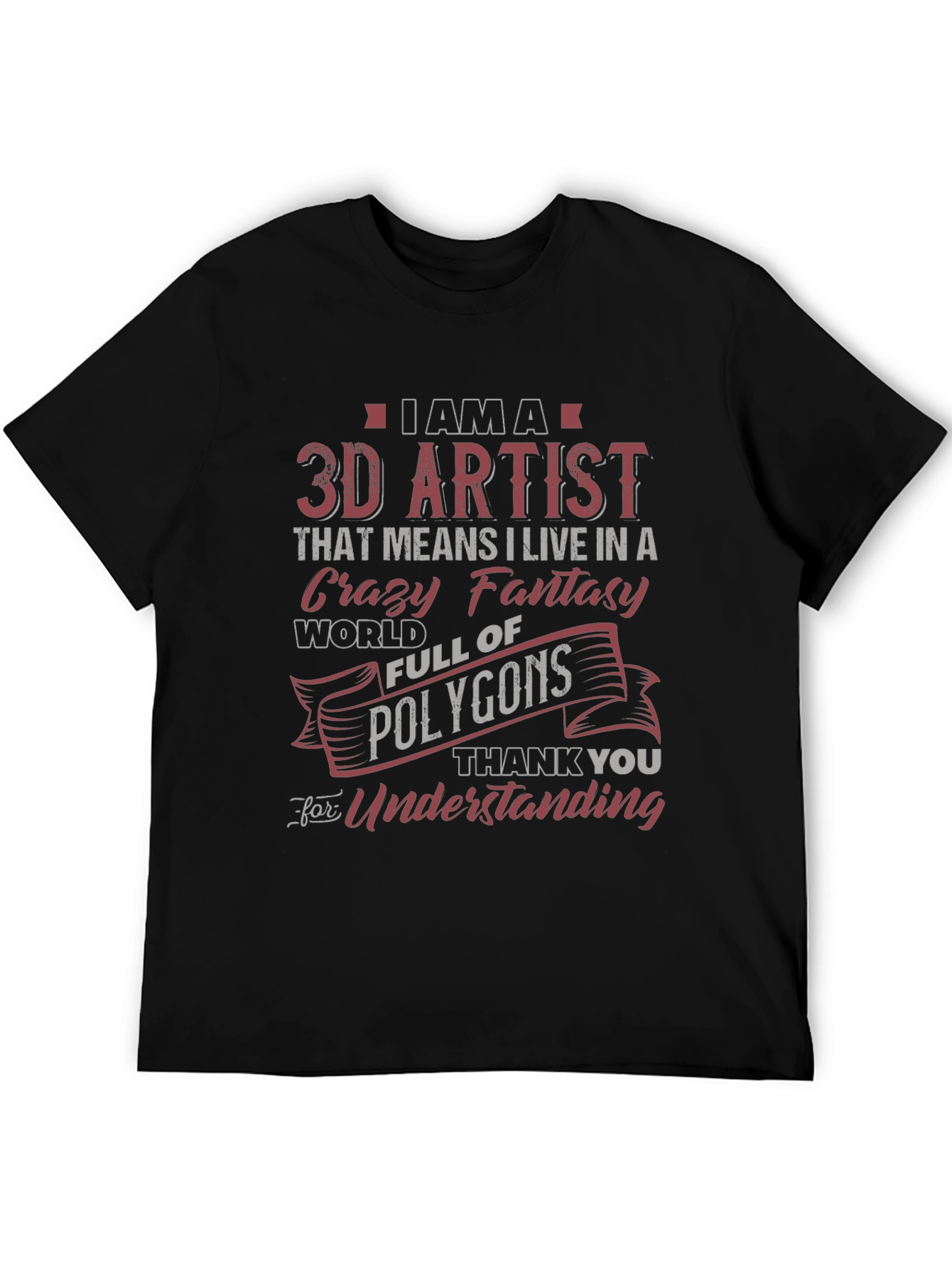 3D Artist Novelty Graphic T-Shirt
