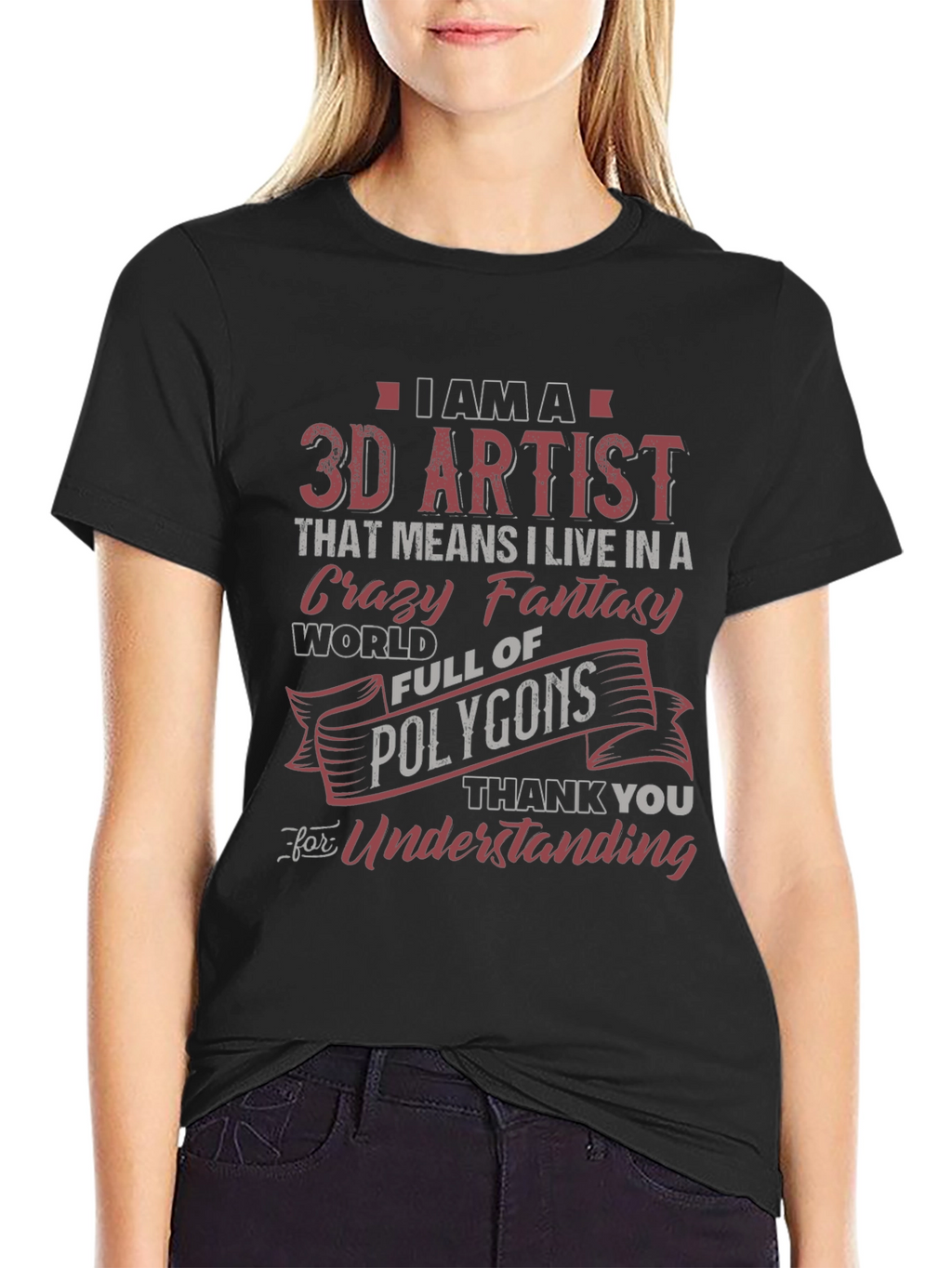 3D Artist Novelty Graphic T-Shirt