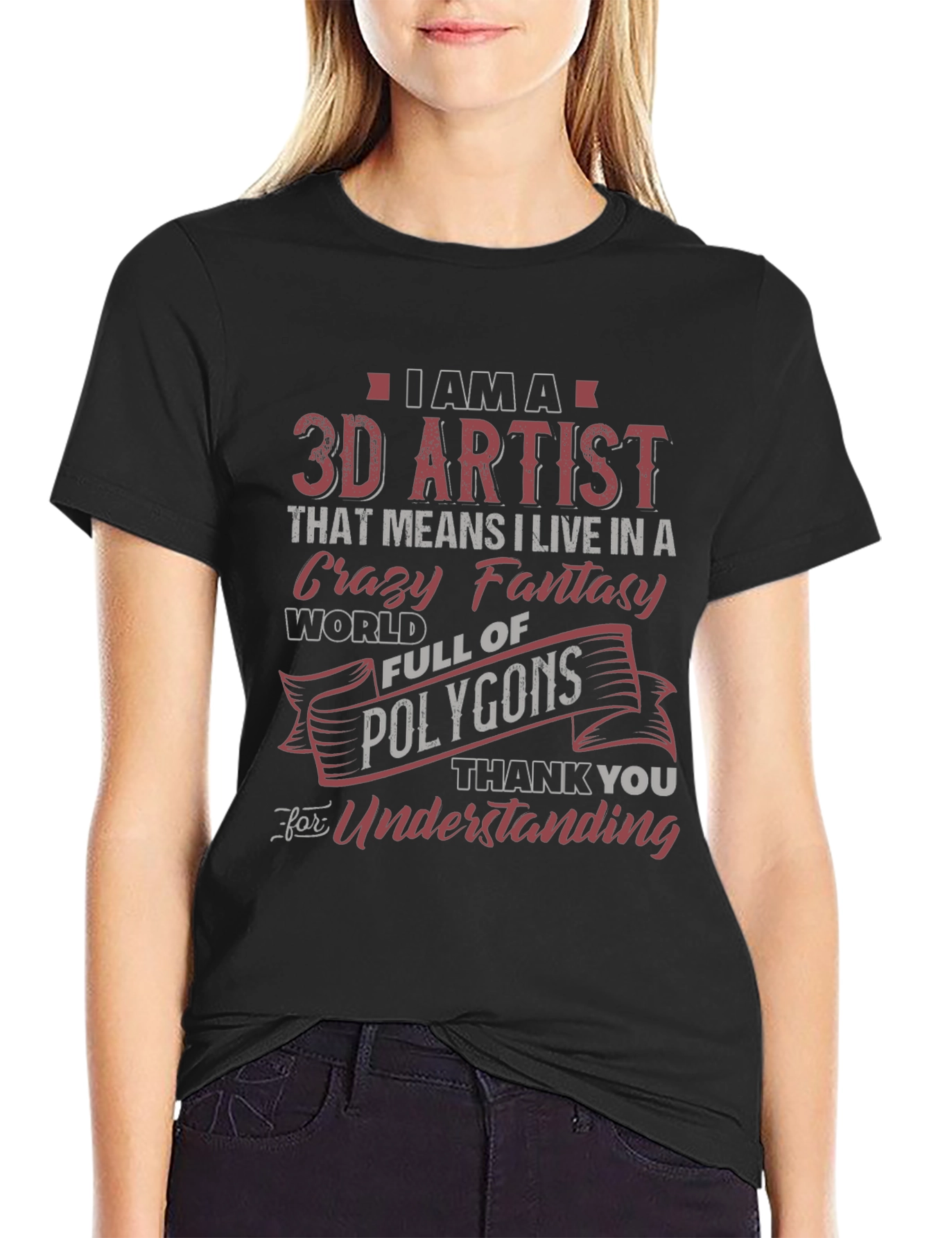 3D Artist Novelty Graphic T-Shirt