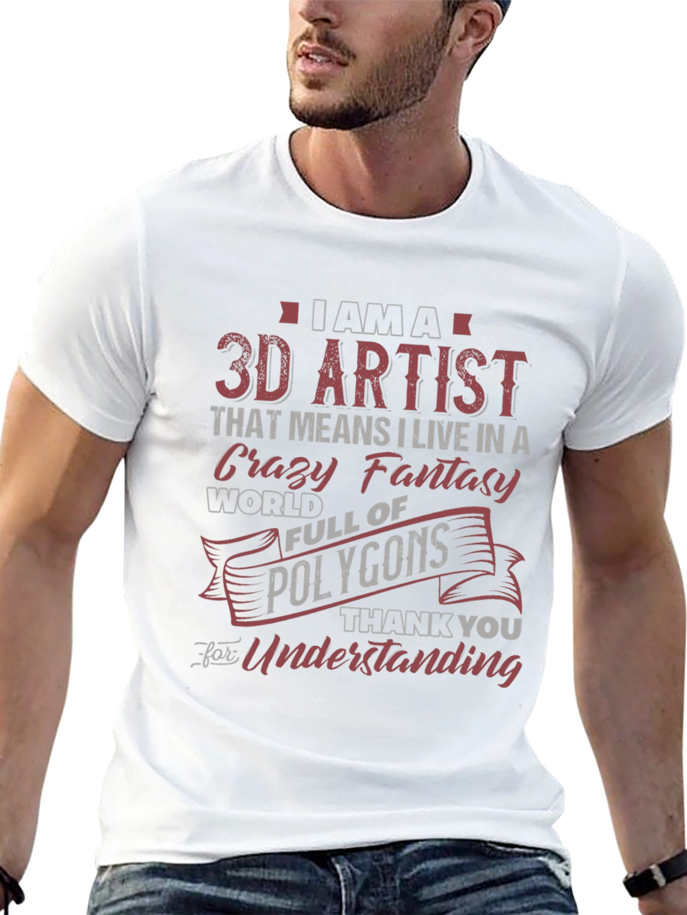 3D Artist Novelty Graphic T-Shirt