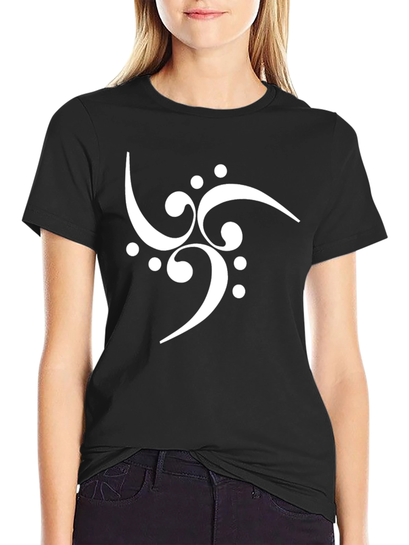 Abstract Symbol Black T-Shirt