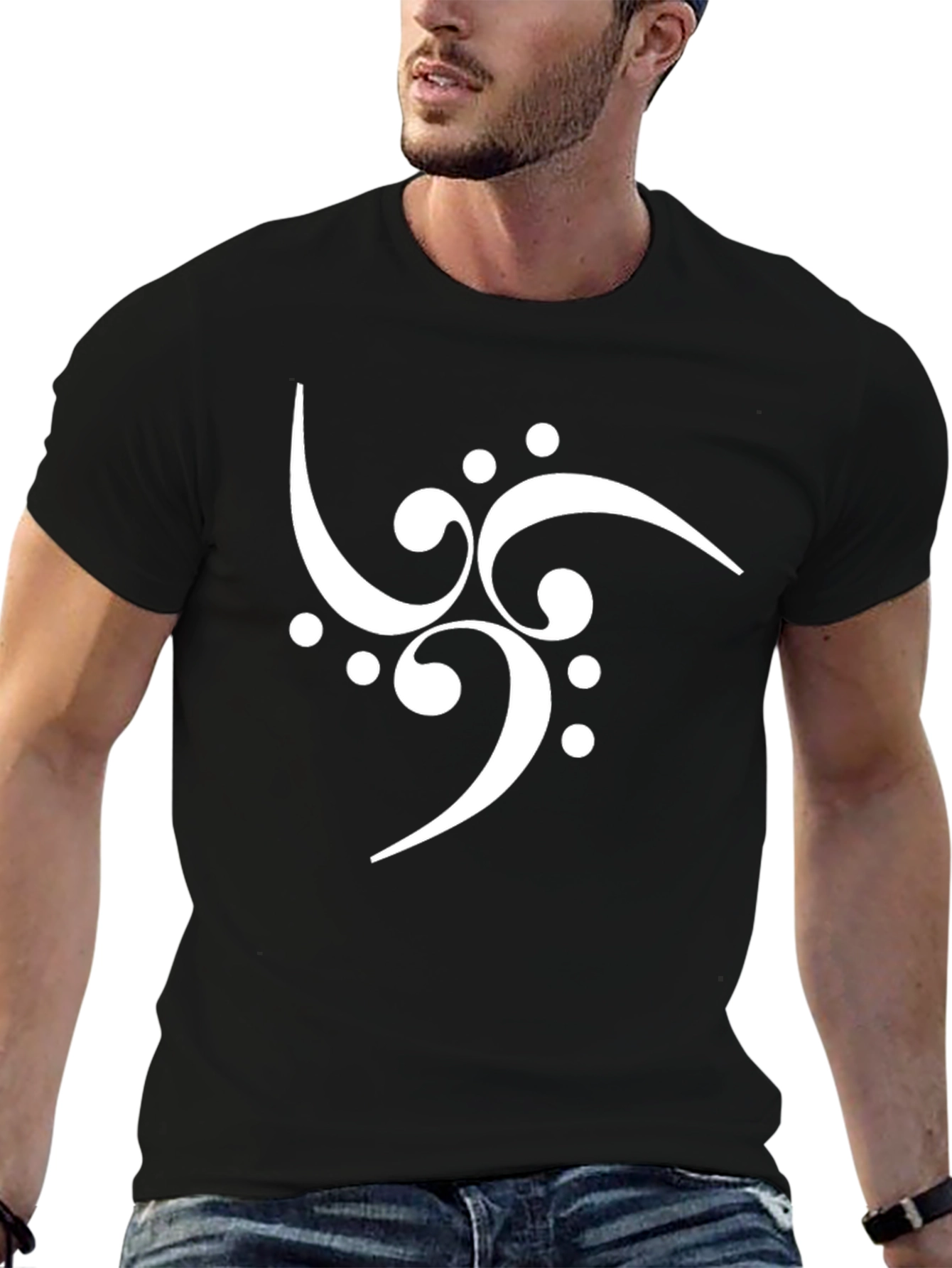 Abstract Symbol Black T-Shirt