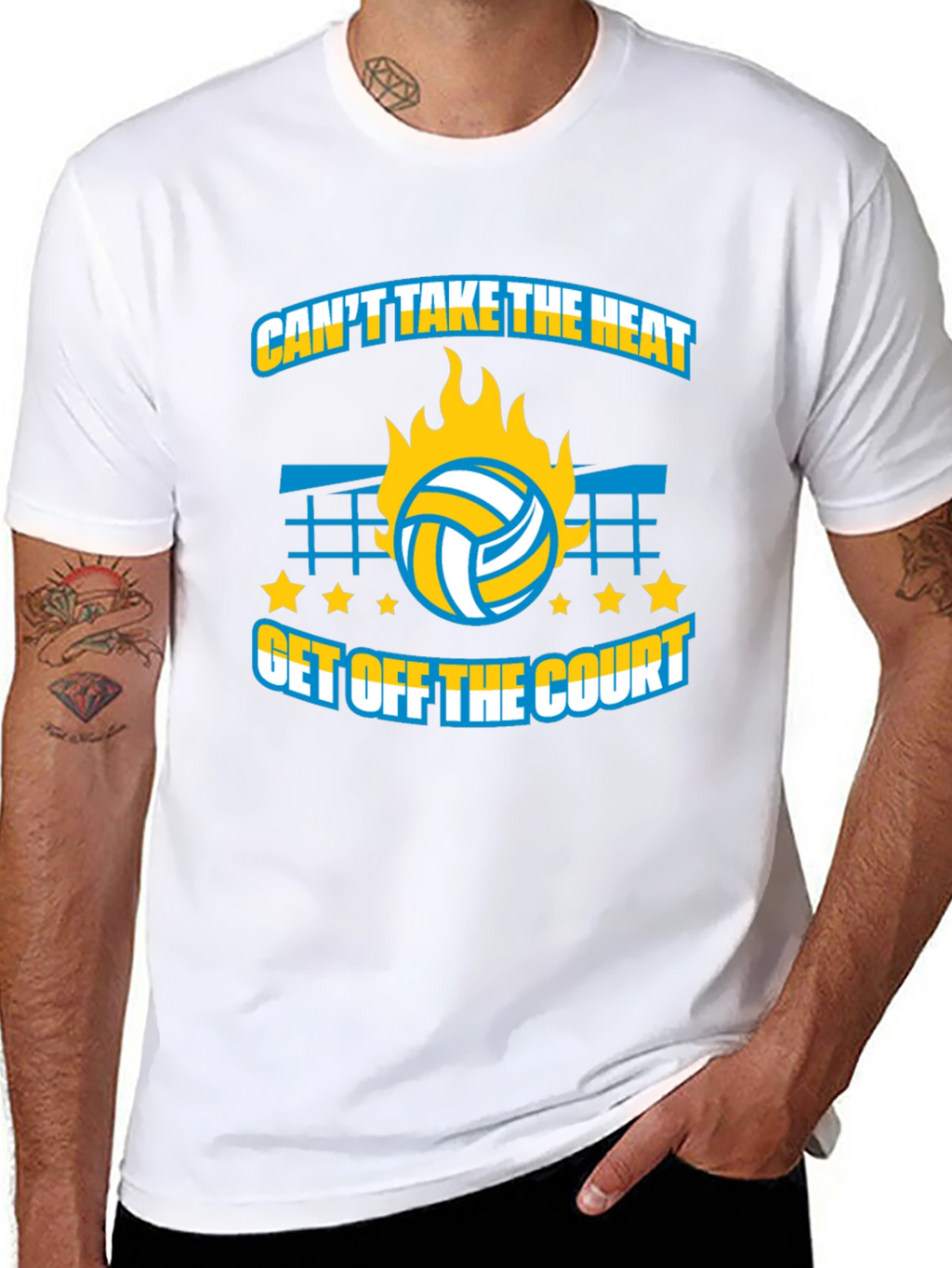 Volleyball T-Shirt: Cant Take The Heat