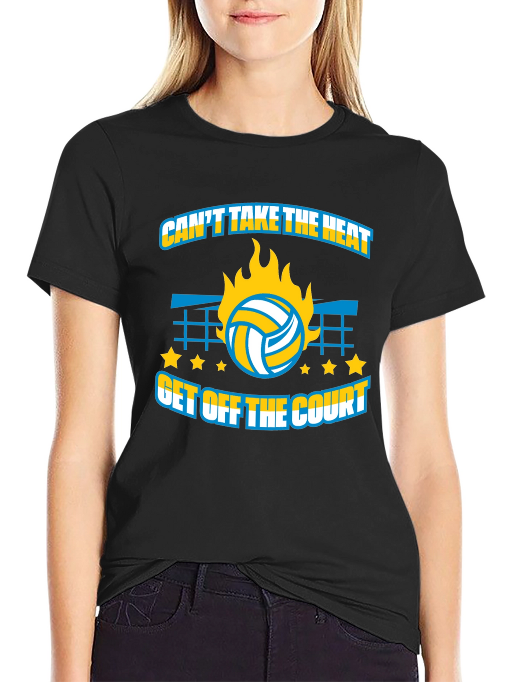 Volleyball T-Shirt: Cant Take The Heat