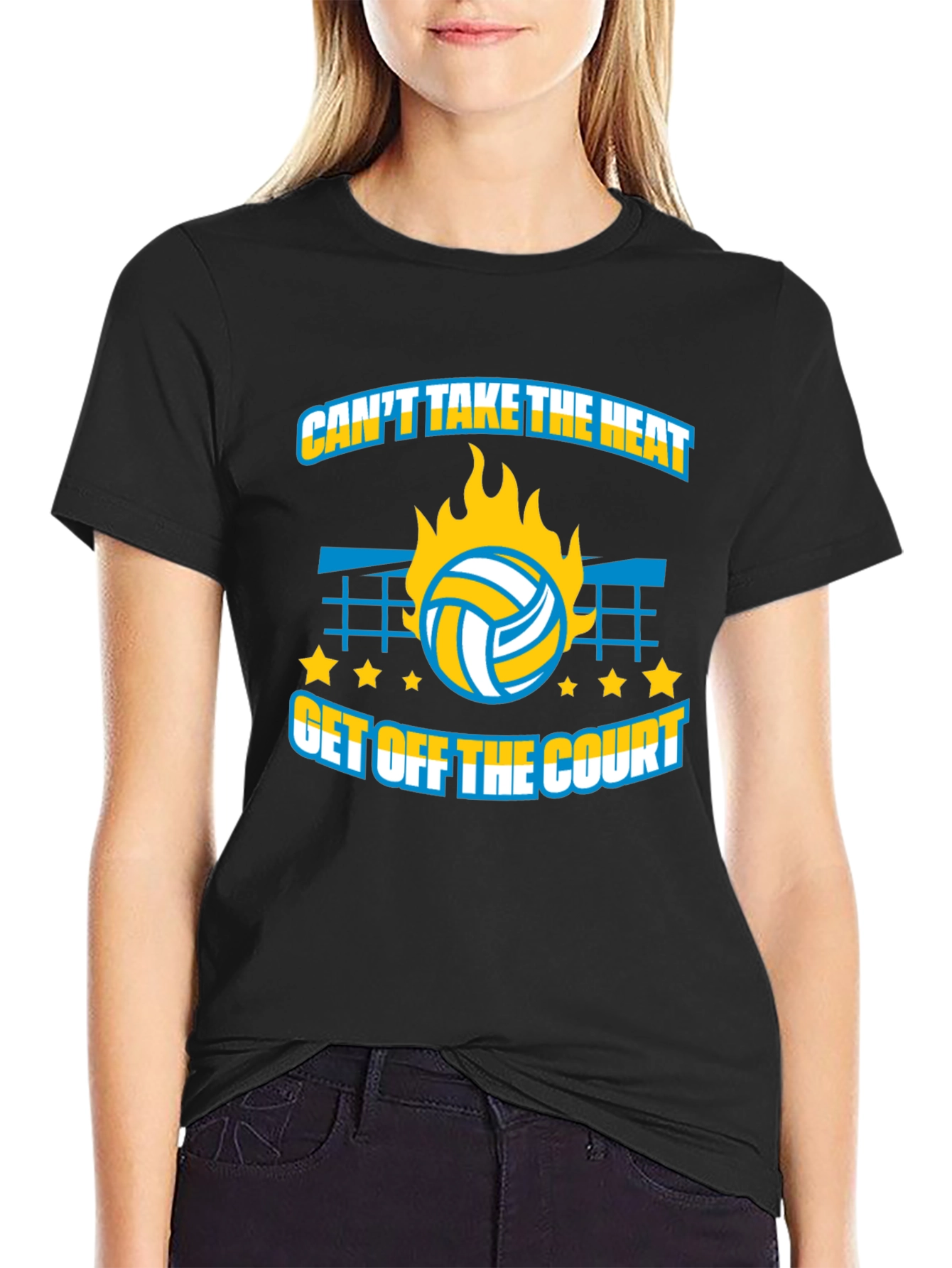 Volleyball T-Shirt: Cant Take The Heat