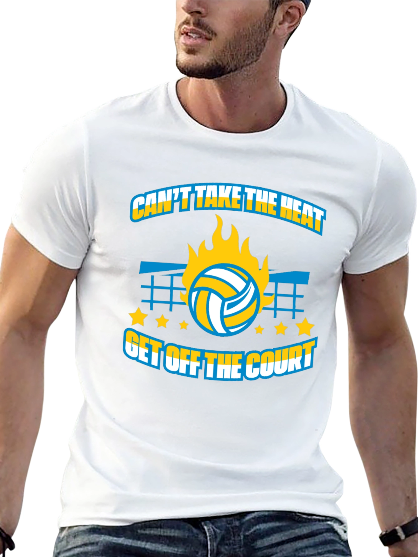 Volleyball T-Shirt: Cant Take The Heat