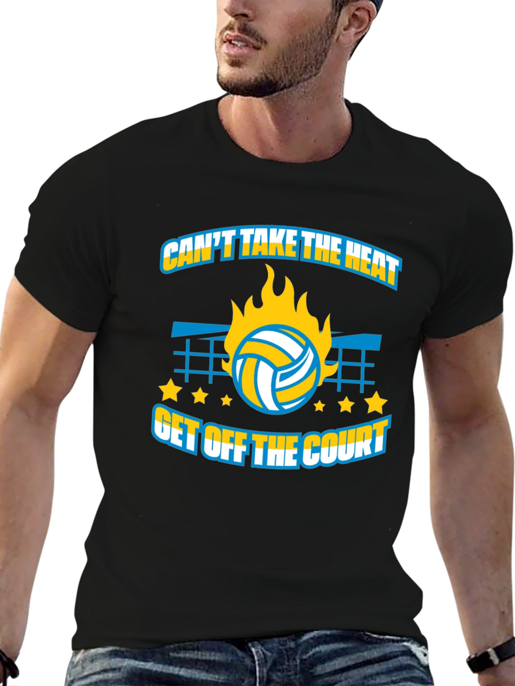 Volleyball T-Shirt: Cant Take The Heat