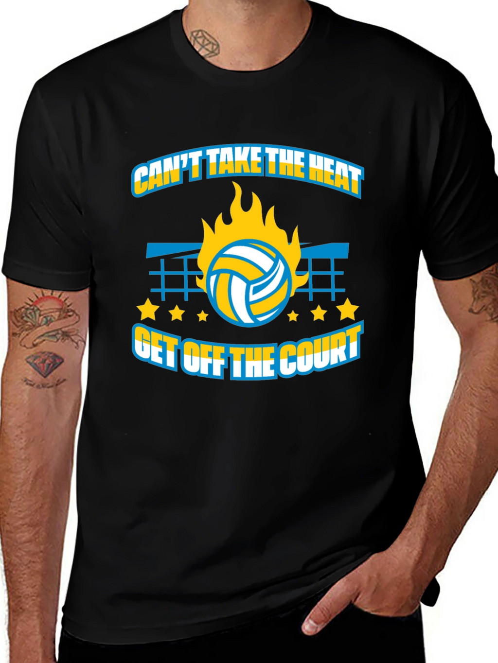 Volleyball T-Shirt: Cant Take The Heat