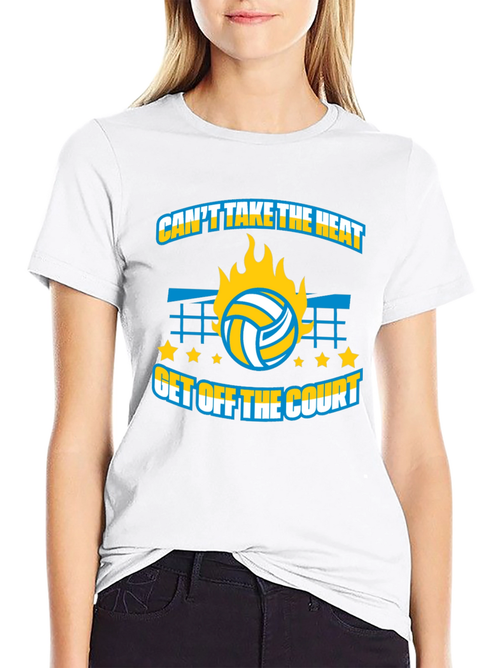 Volleyball T-Shirt: Cant Take The Heat