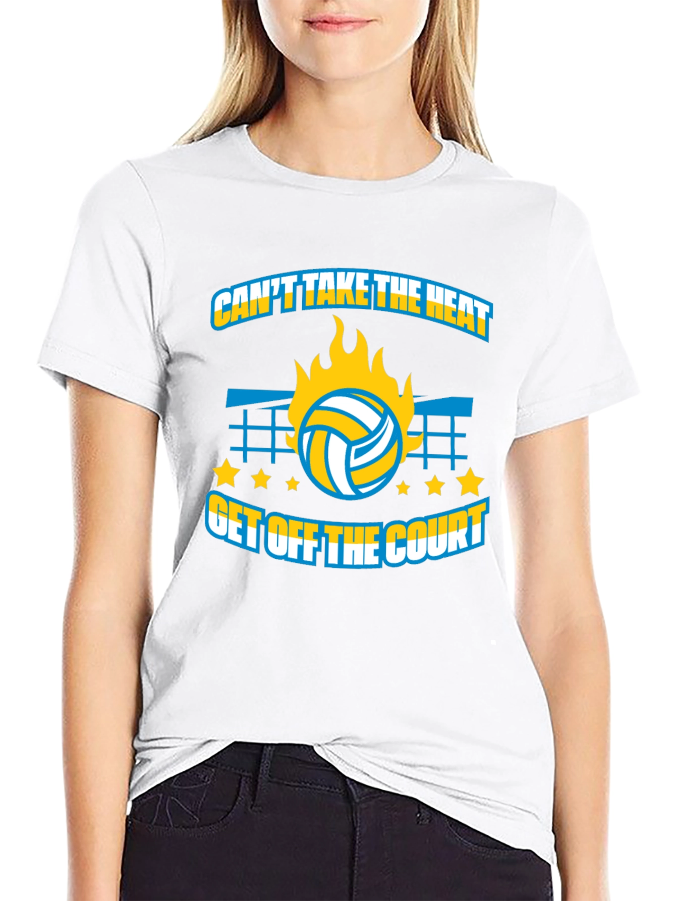 Volleyball T-Shirt: Cant Take The Heat