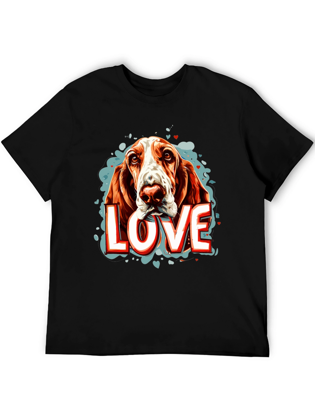Dog Love Graphic Tee - Black Unisex Shirt