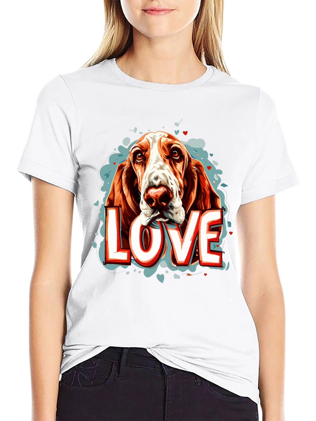 Dog Love Graphic Tee - Black Unisex Shirt