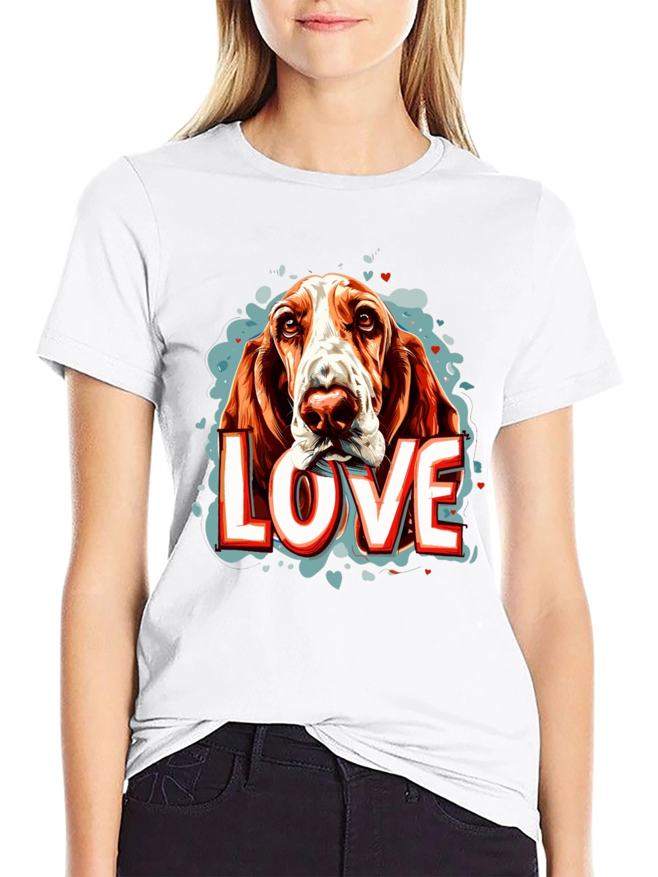 Dog Love Graphic Tee - Black Unisex Shirt