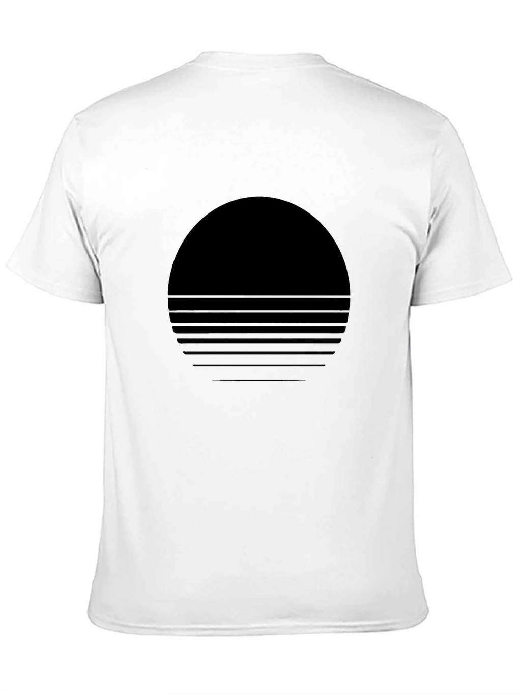 Retro Sunset Graphic Tee - Black
