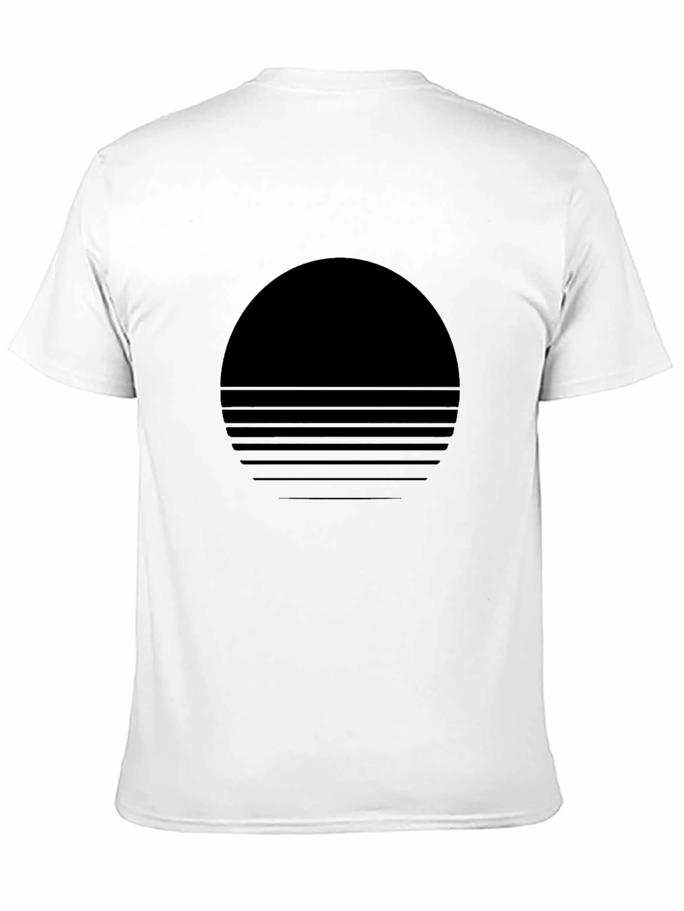 Retro Sunset Graphic Tee - Black