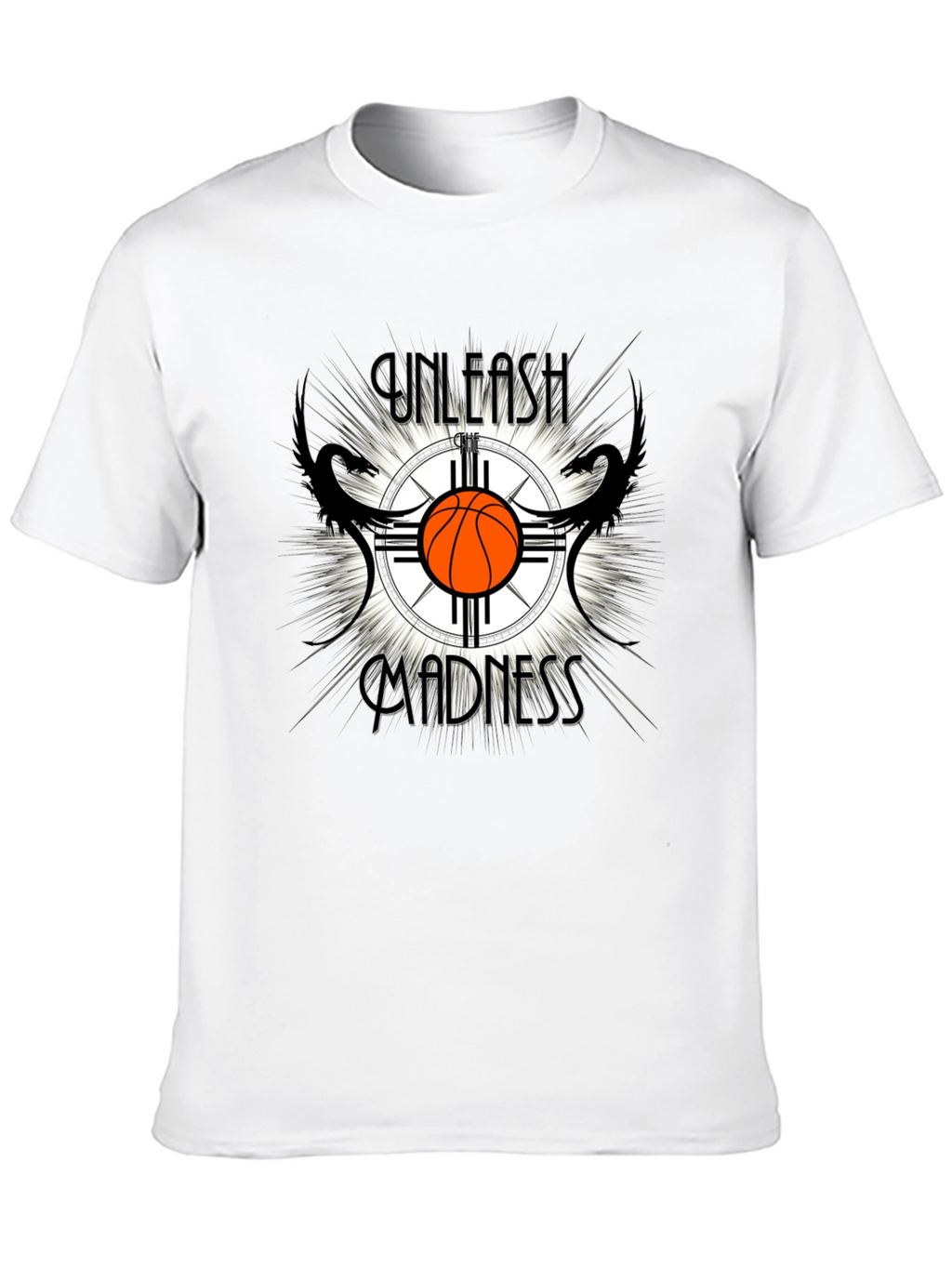 Unleash Madness Basketball Graphic T-Shirt