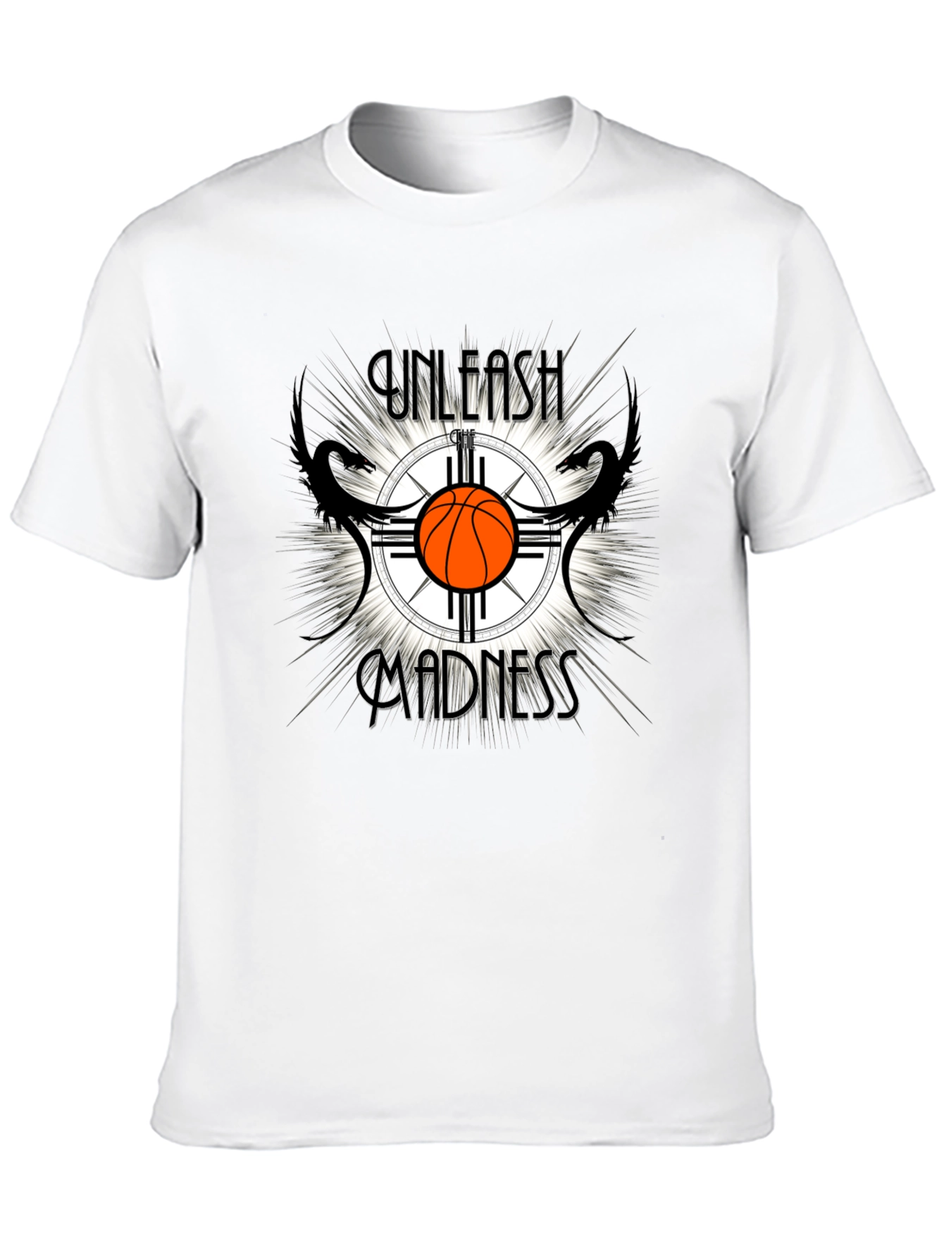 Unleash Madness Basketball Graphic T-Shirt