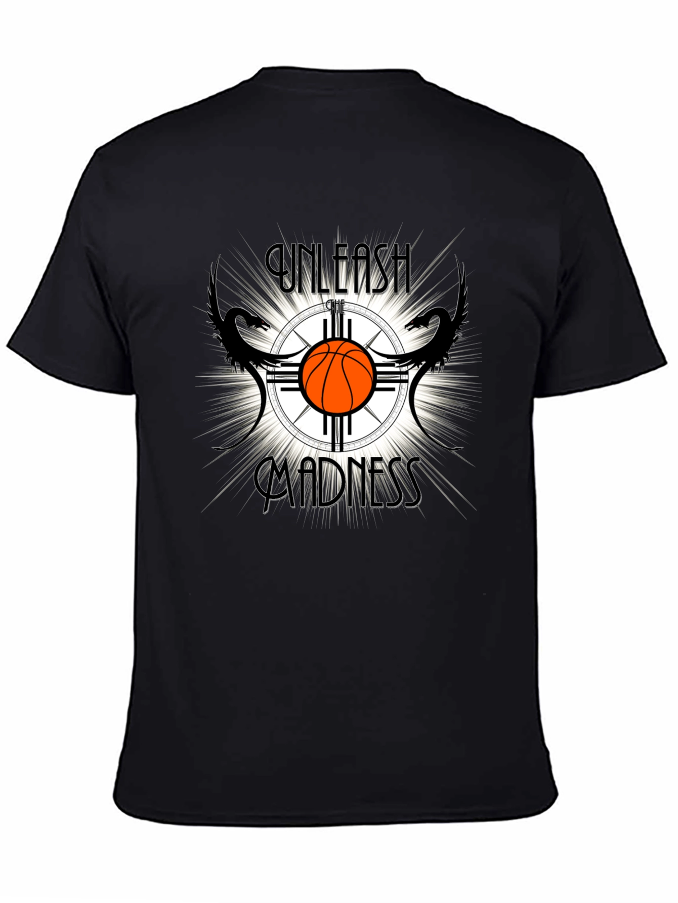 Unleash Madness Basketball Graphic T-Shirt