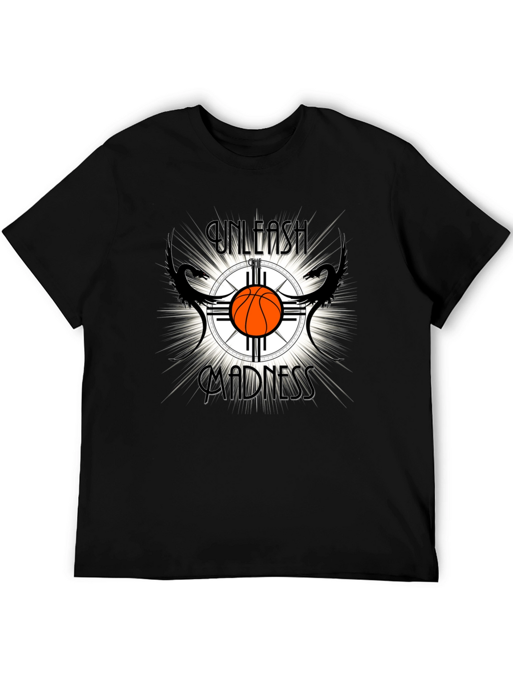 Unleash Madness Basketball Graphic T-Shirt