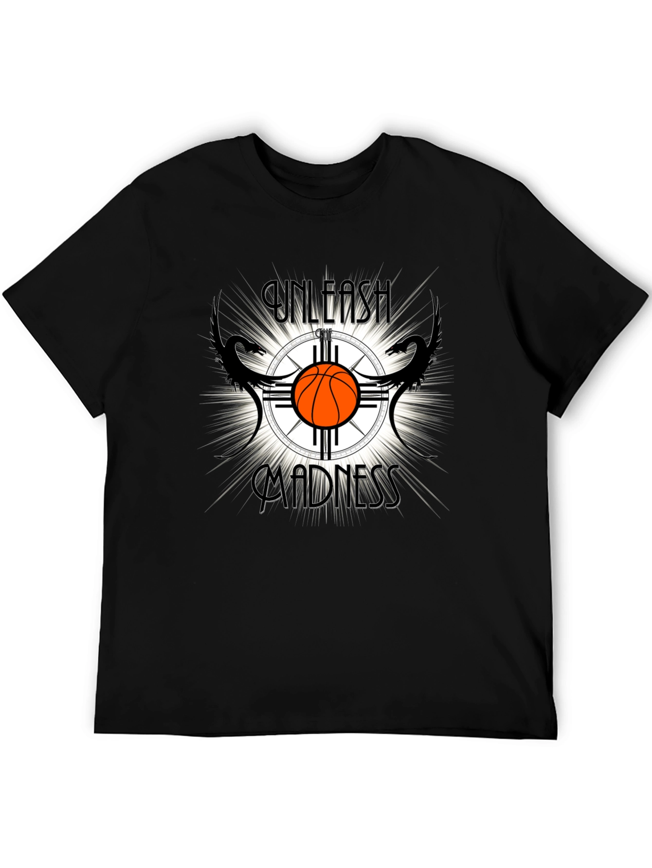 Unleash Madness Basketball Graphic T-Shirt