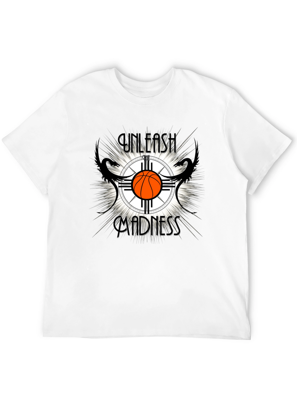 Unleash Madness Basketball Graphic T-Shirt
