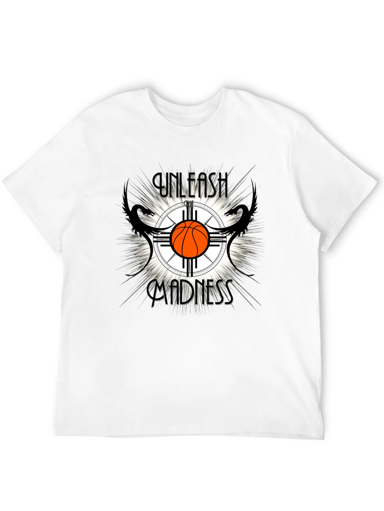 Unleash Madness Basketball Graphic T-Shirt