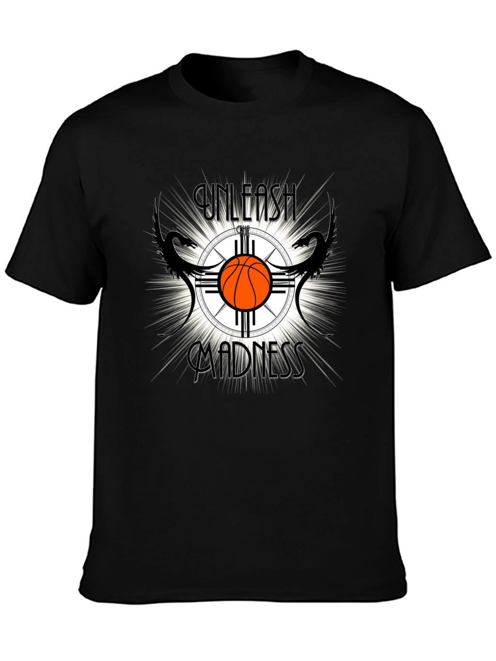 Unleash Madness Basketball Graphic T-Shirt