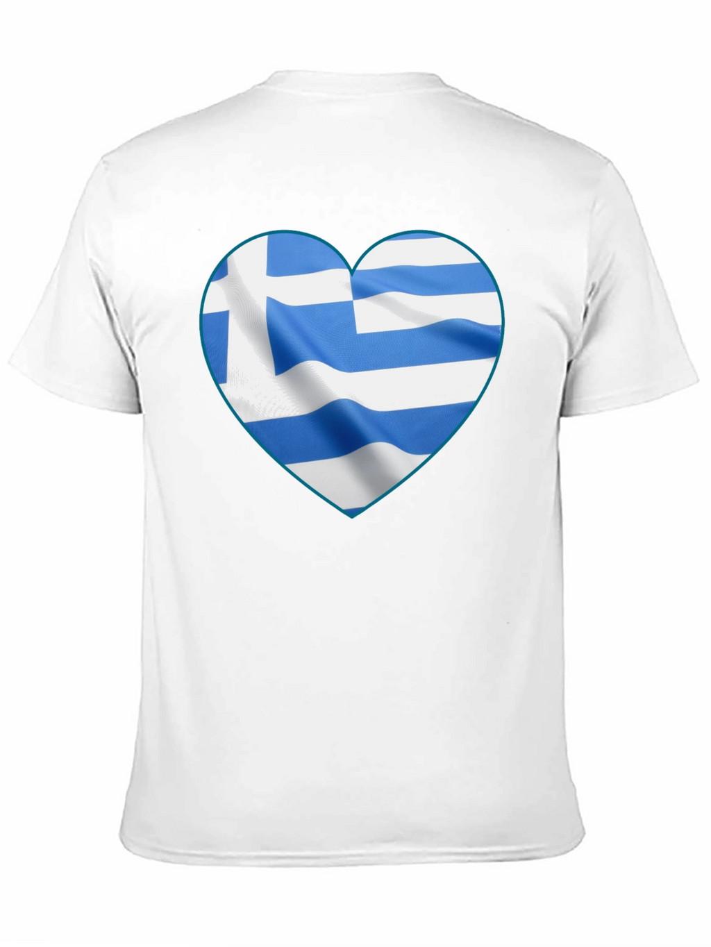 Greek Flag Heart T-Shirt