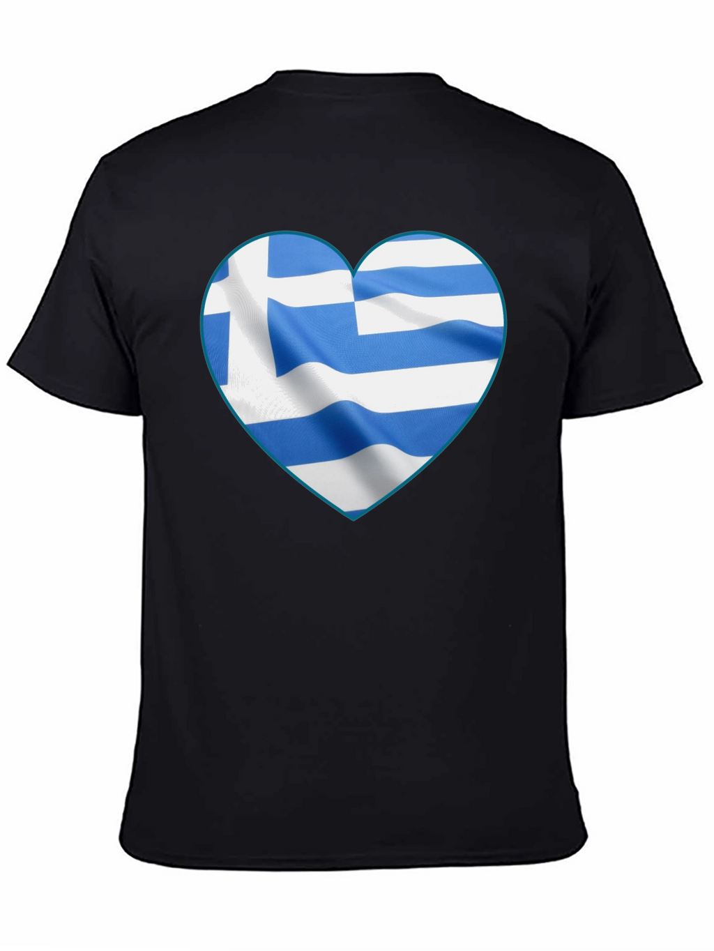Greek Flag Heart T-Shirt
