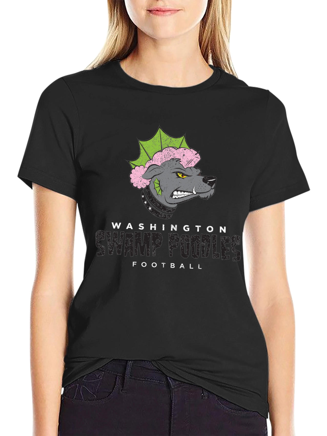 Washington Swamp Poodles Football T-Shirt