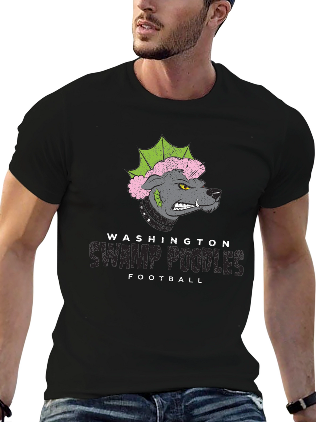 Washington Swamp Poodles Football T-Shirt