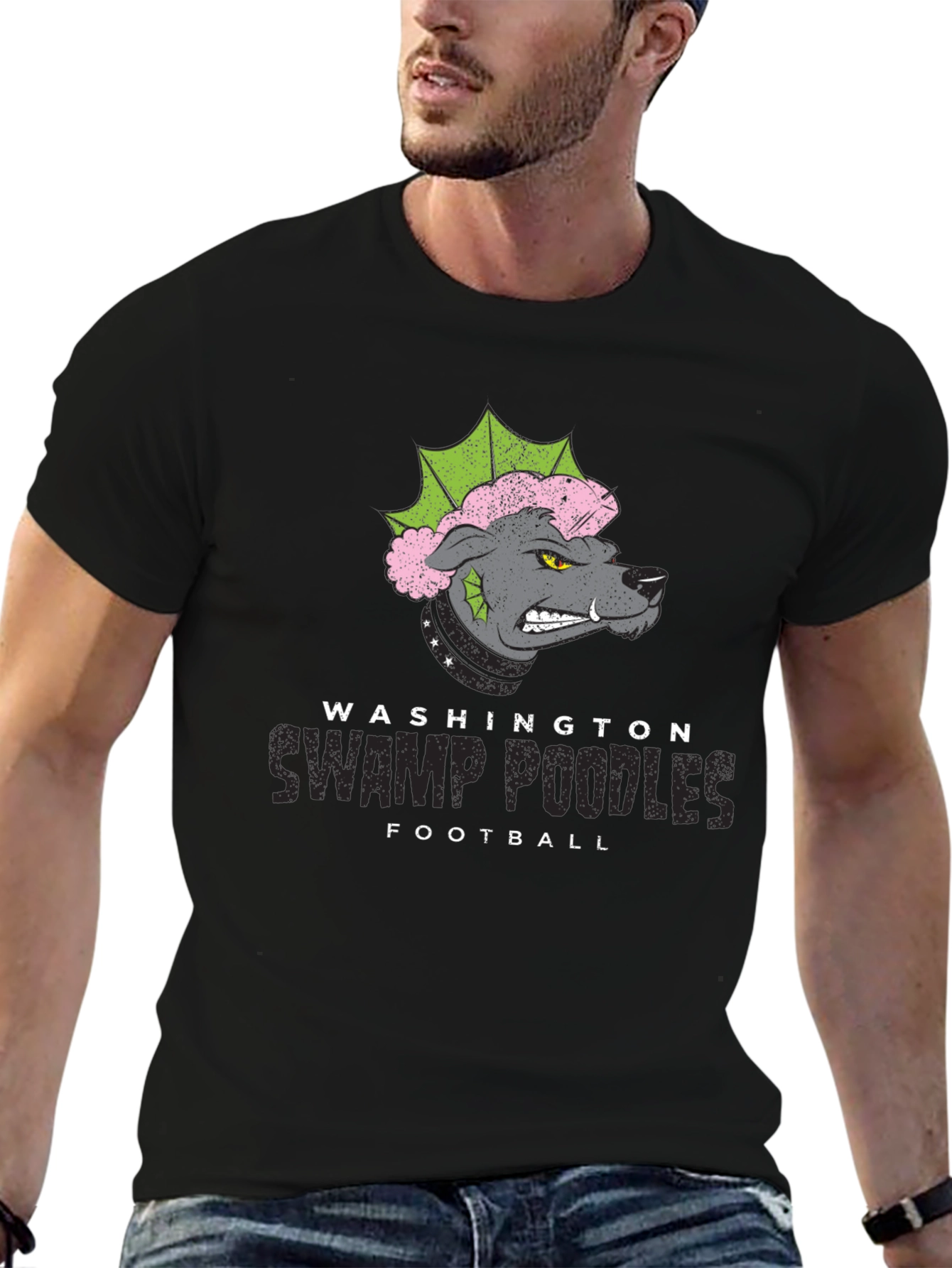 Washington Swamp Poodles Football T-Shirt