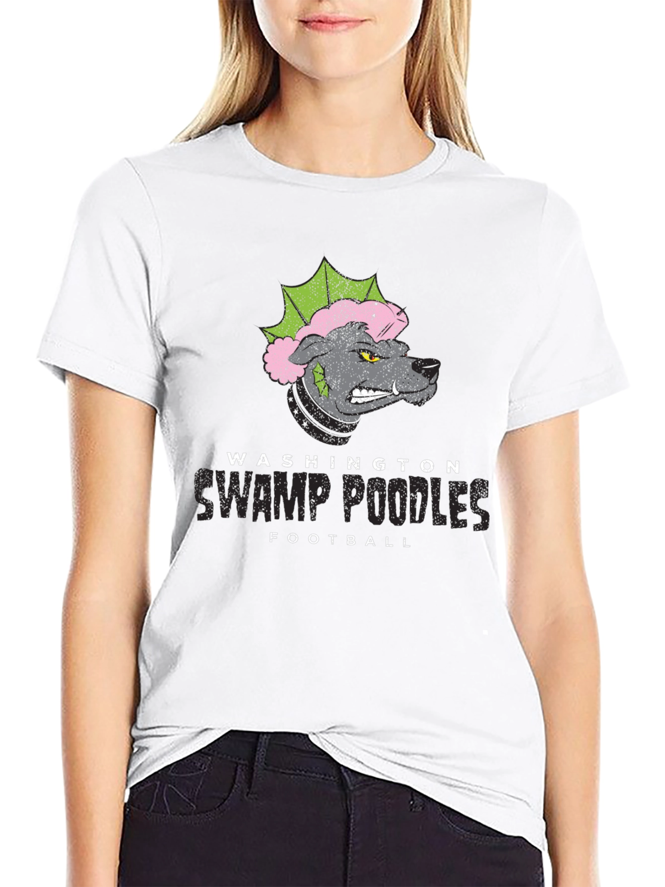 Washington Swamp Poodles Football T-Shirt