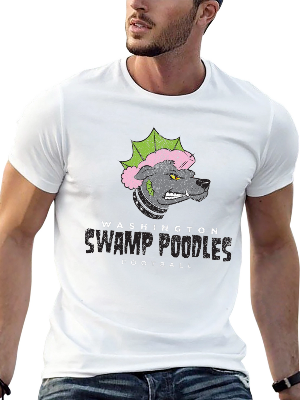 Washington Swamp Poodles Football T-Shirt