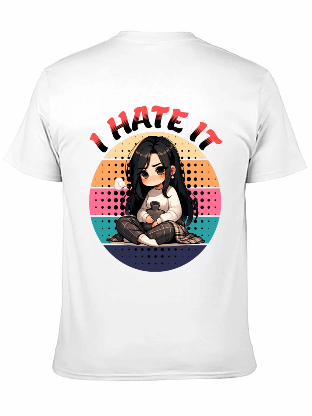I Hate It Anime Style Graphic T-Shirt