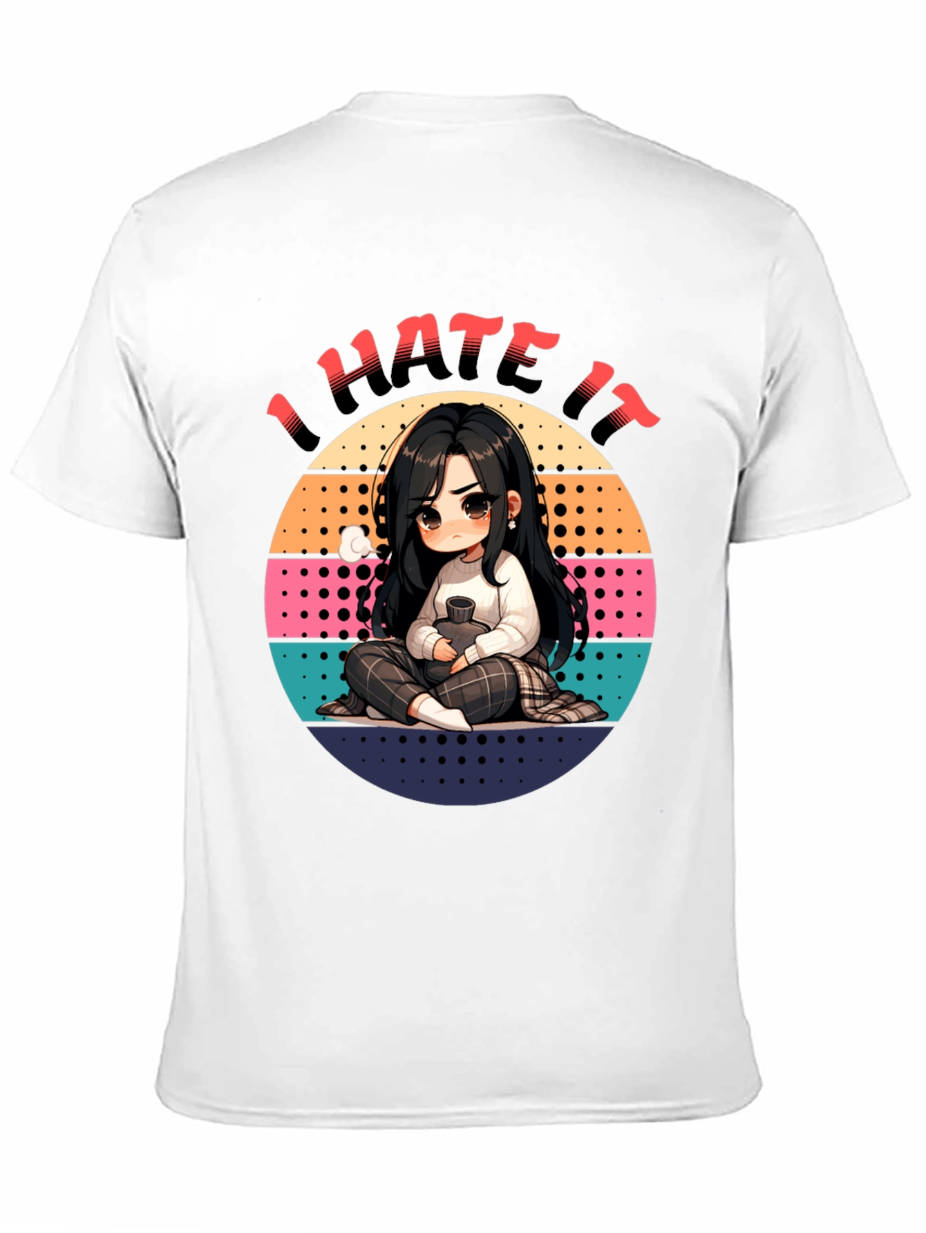 I Hate It Anime Style Graphic T-Shirt