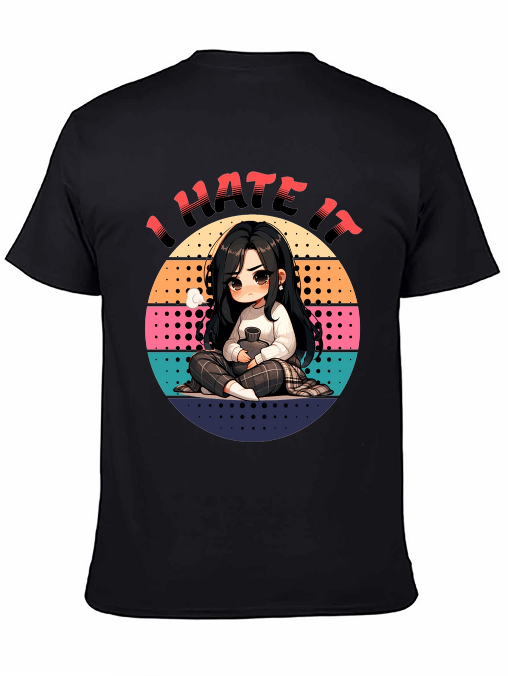 I Hate It Anime Style Graphic T-Shirt