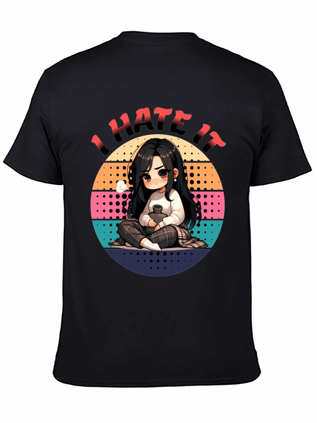 I Hate It Anime Style Graphic T-Shirt
