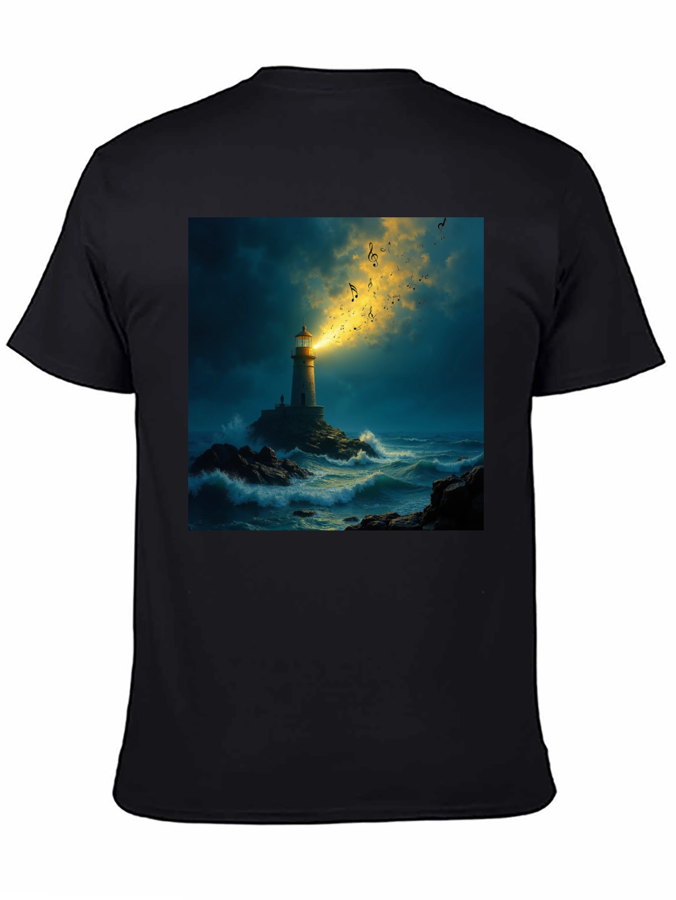 Lighthouse Music T-Shirt - Coastal Graphic Tee