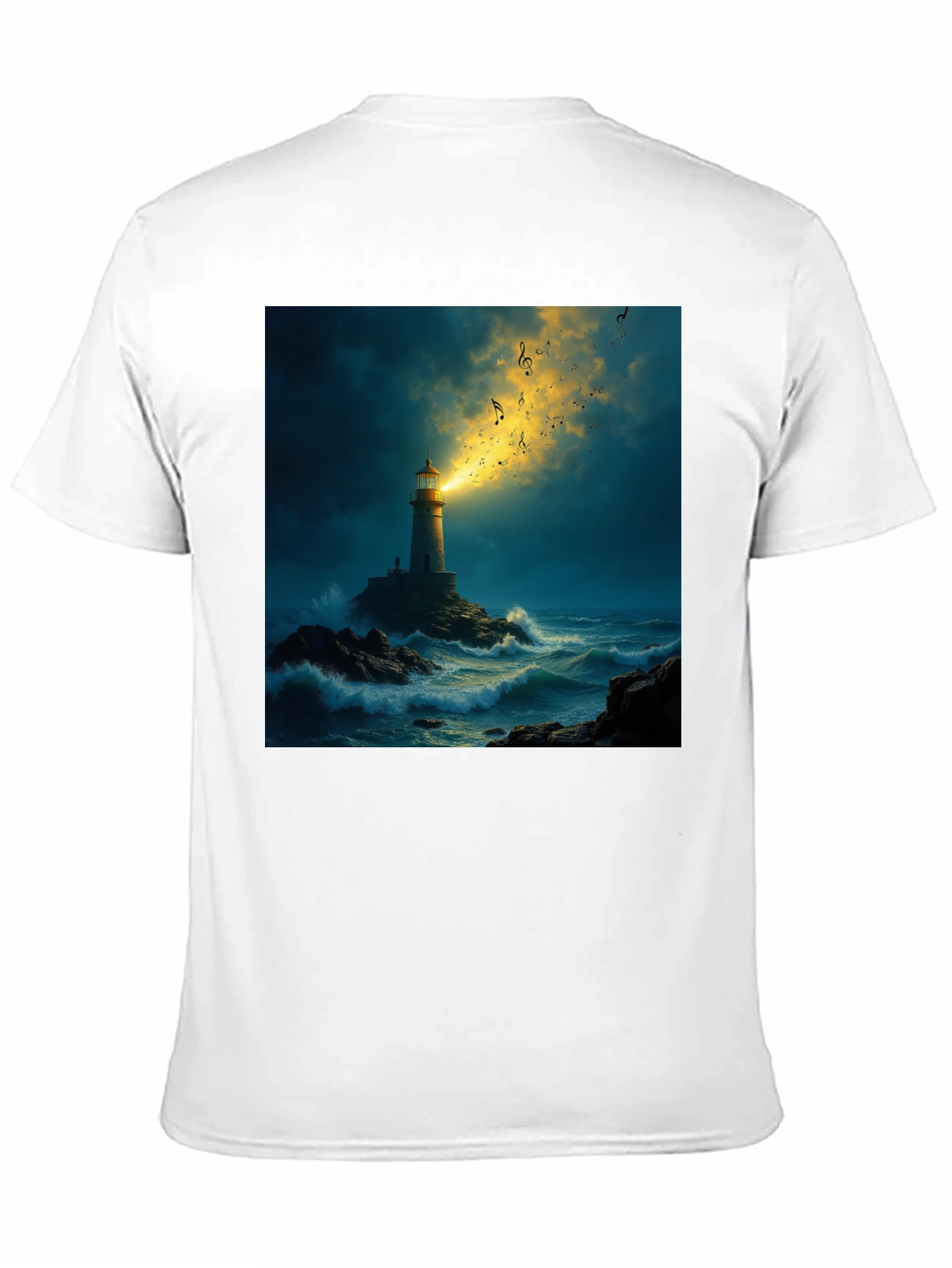 Lighthouse Music T-Shirt - Coastal Graphic Tee