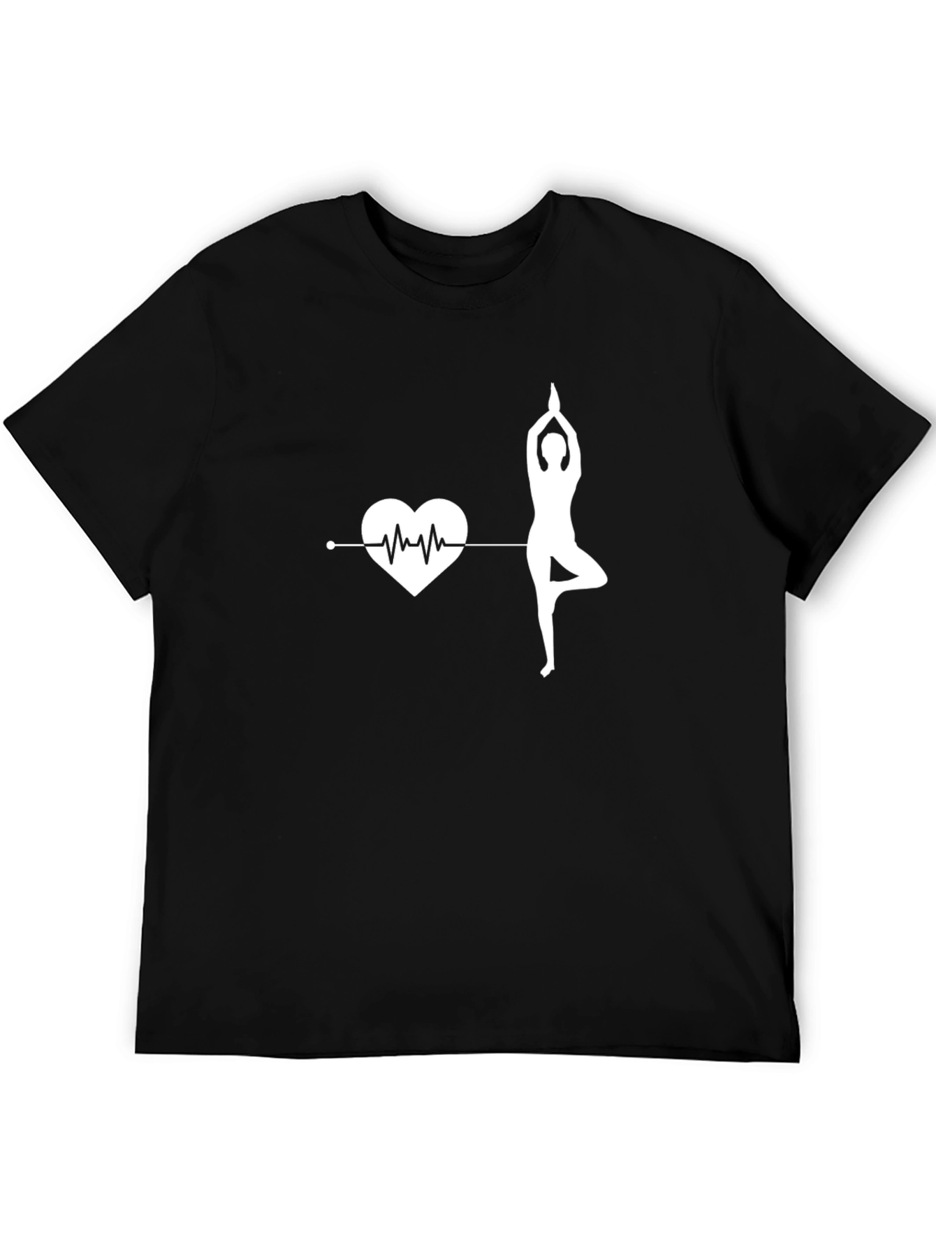 Yoga Heartbeat Graphic Tee - Balance & Wellness