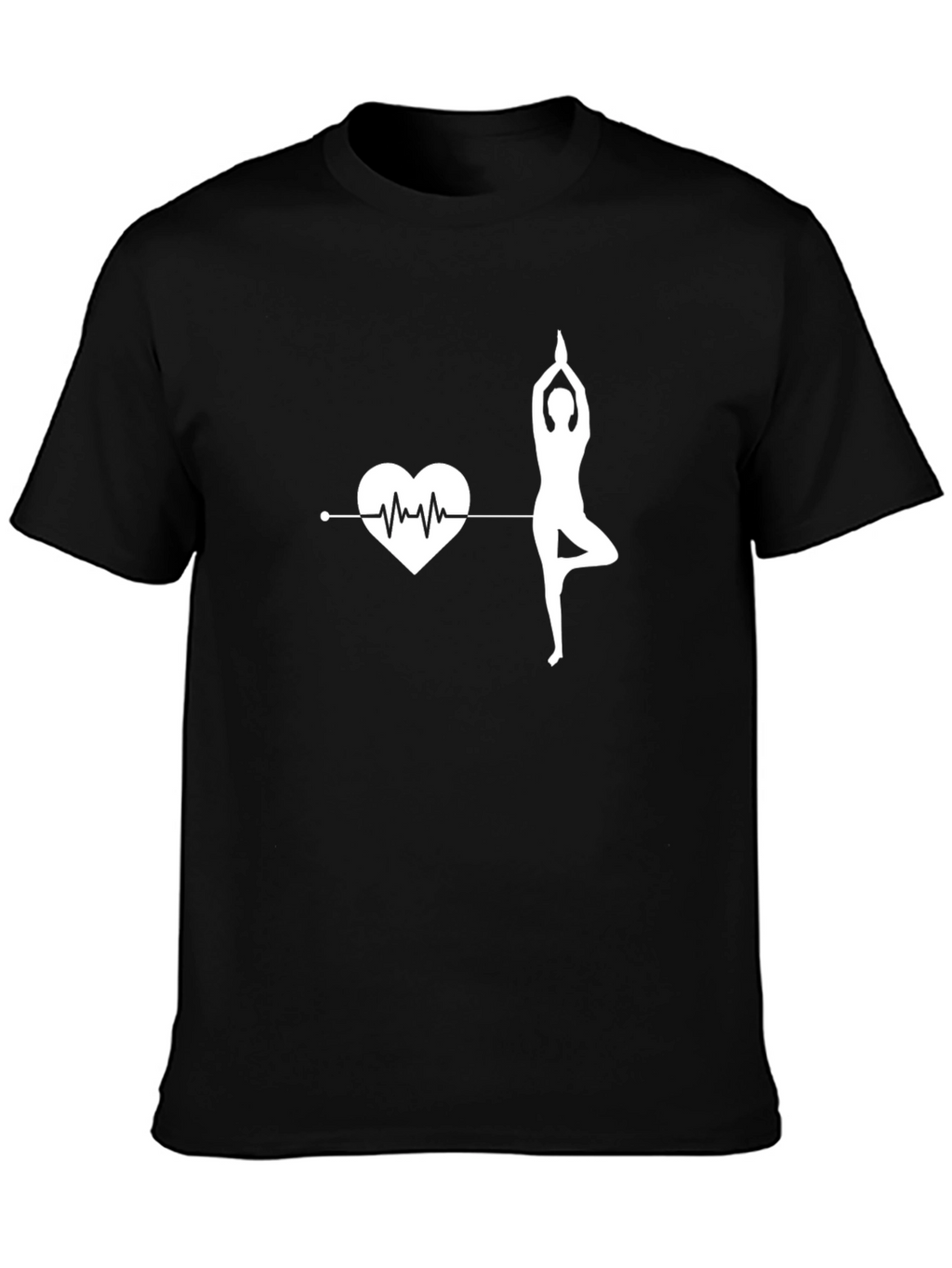 Yoga Heartbeat Graphic Tee - Balance & Wellness