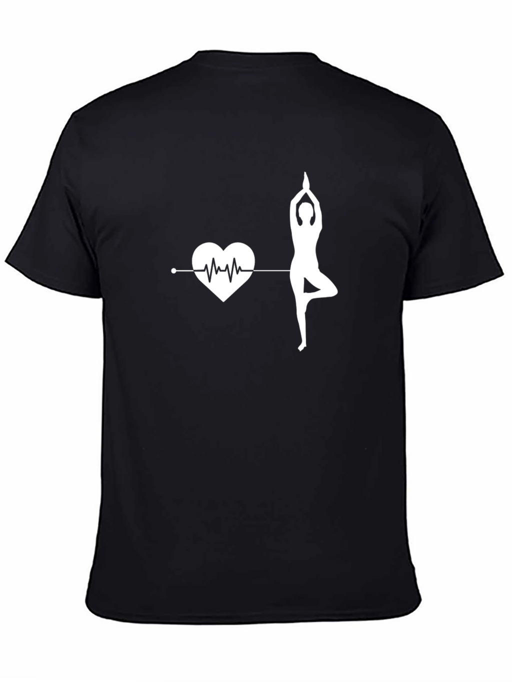Yoga Heartbeat Graphic Tee - Balance & Wellness