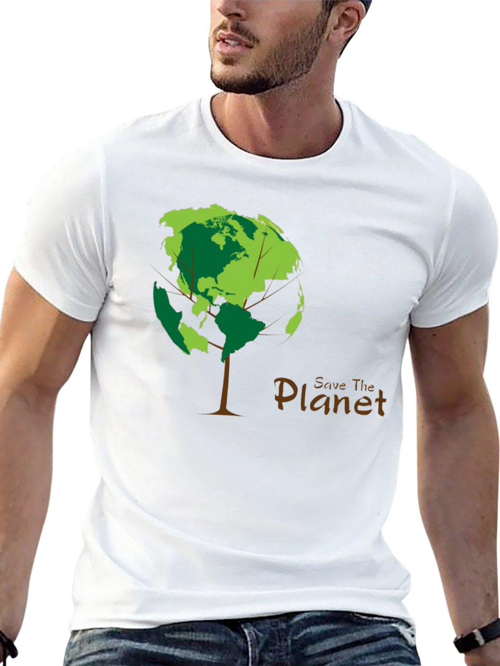 Save the Planet Tree Graphic Tee