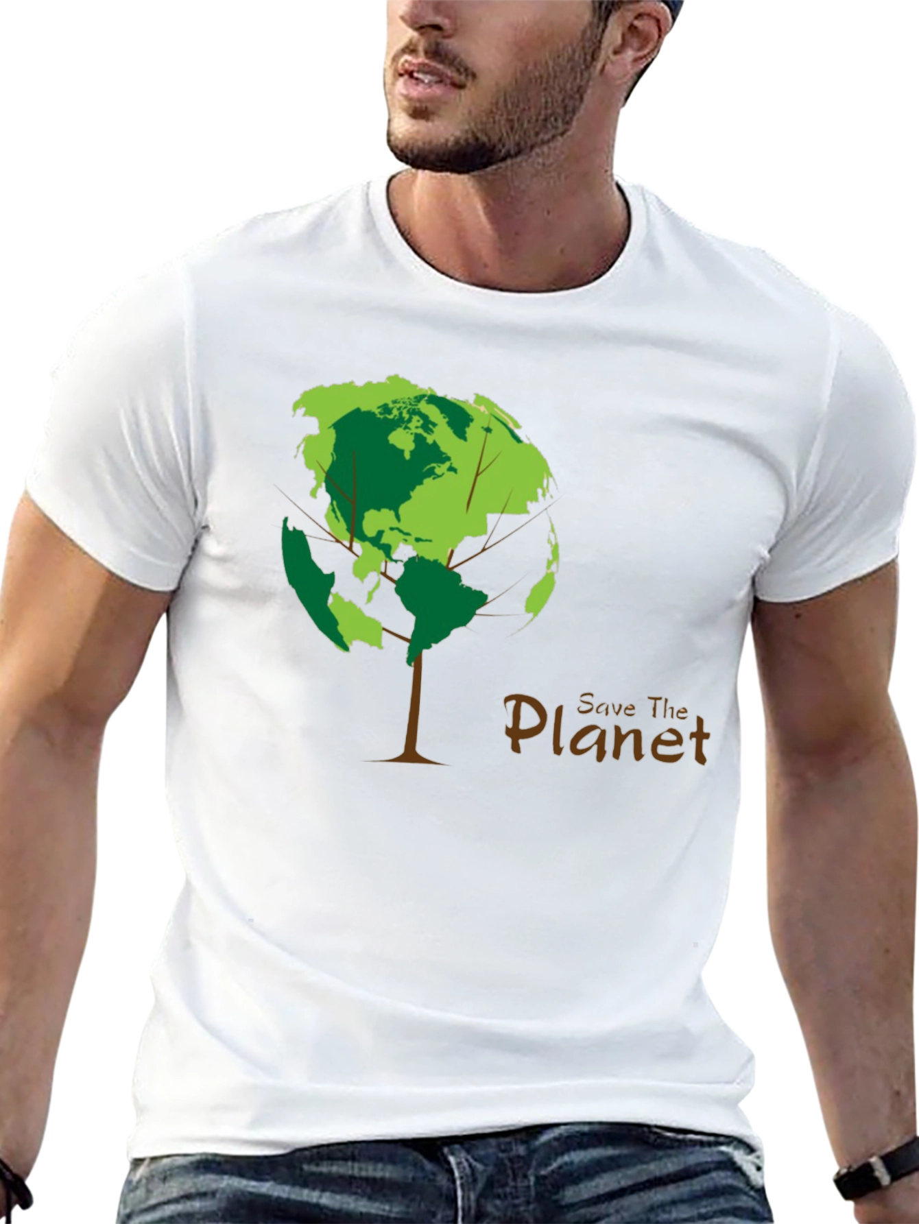 Save the Planet Tree Graphic Tee