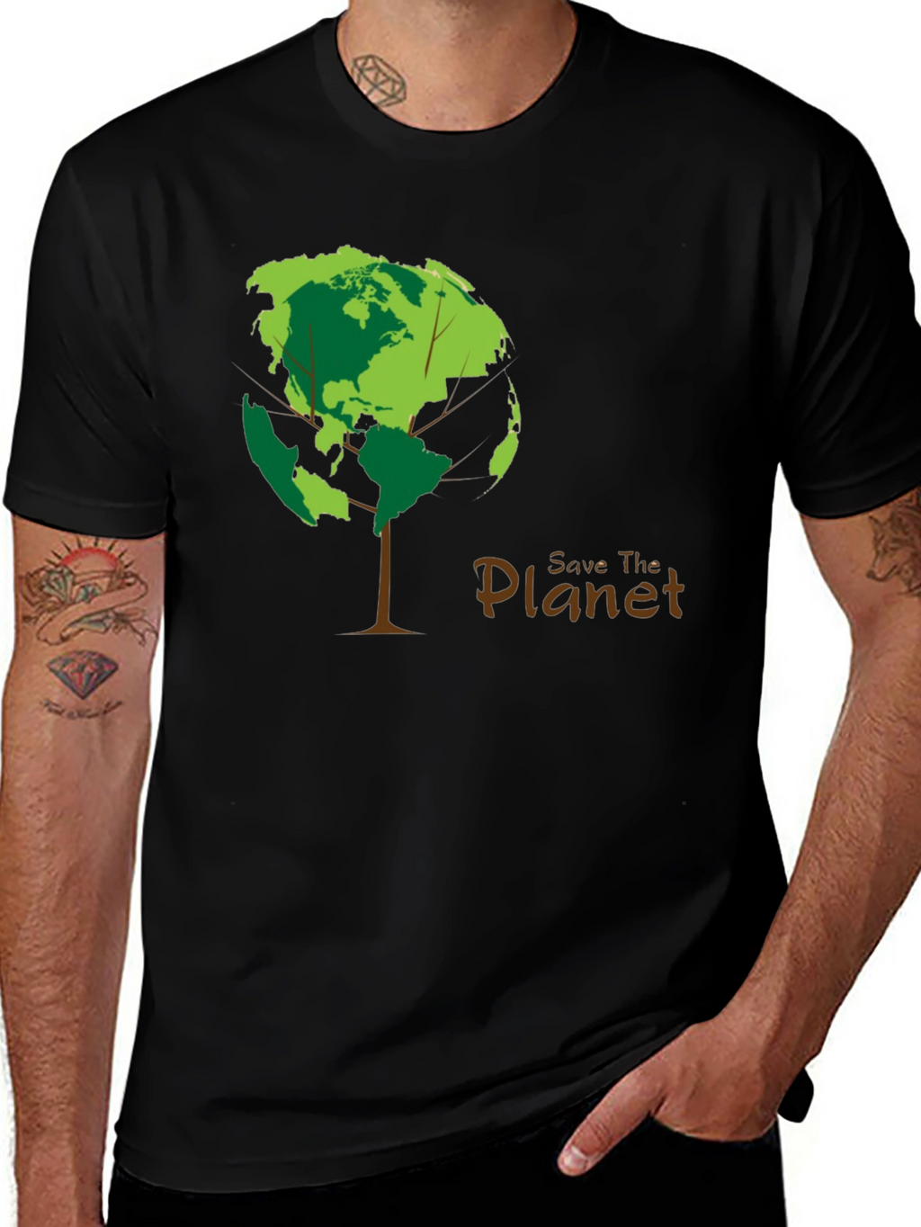Save the Planet Tree Graphic Tee